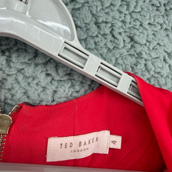 Ted Baker Red Floral Mini Dress Kinle - Picture 13 of 16